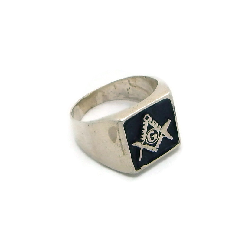 Buy Masonic Ring Freemason Silver 925 With 24k-gold-plated Parts, Master Mason  Ring, Jewelry Gift Freemasonry, All Seeing Eye, Blue Lodge Online in India  - Etsy