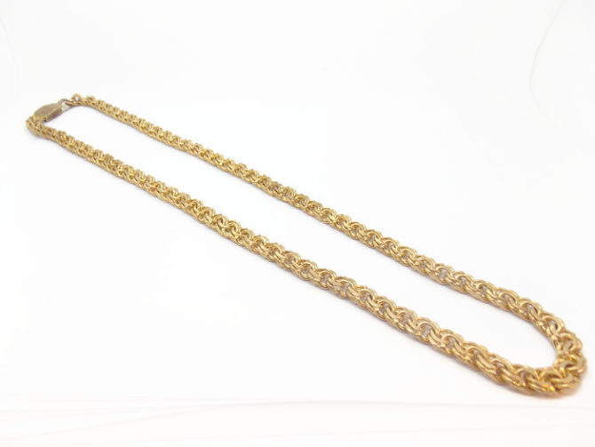 CHINO LINK 14k SOLID YELLOW GOLD CHAIN 