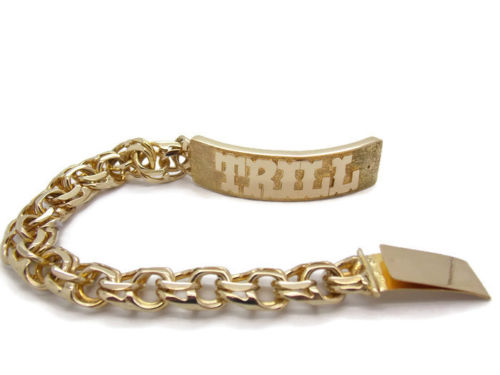 5.5mm Curb Chain Bracelet in Hollow 10K Gold - 8.5
