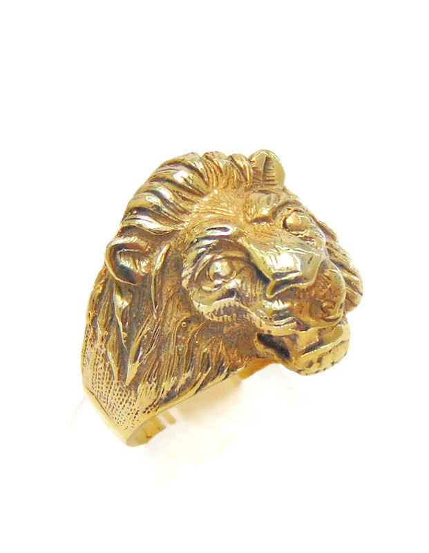 Gold Lion Ring | Raj Jewels