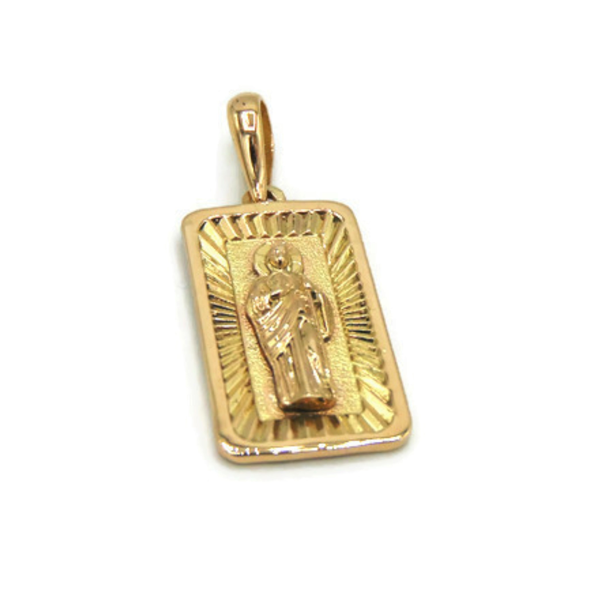 San Judas Tadeo Grande Tres Co Gold P Saint Jude Pendant Necklace 26